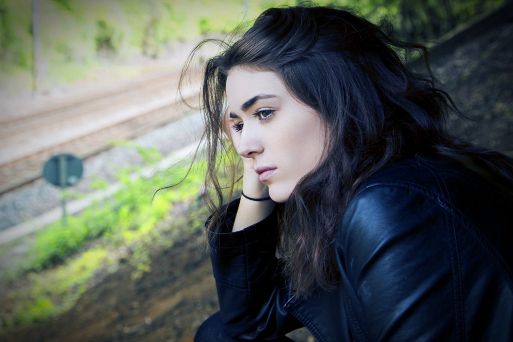 Woman experiencing burnout